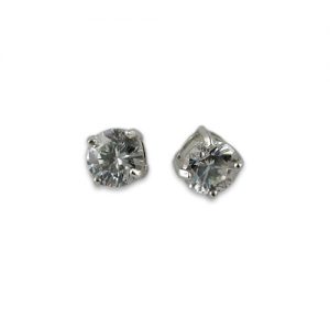 Sterling silver cubic zirconia earrings